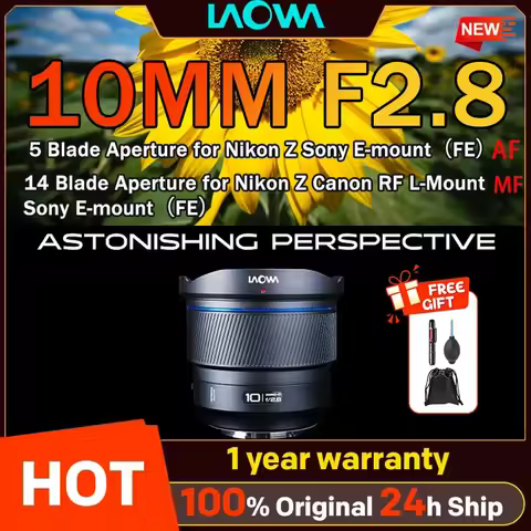 LAOWA 10MM F2.8 NEW AF MF FF II Lens Full Frame MF/AF Lens For Sony zve10 a6000 For nikon ZFC Z5 Z6 