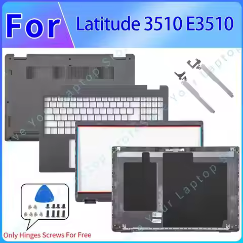 Parts For Latitude 3510 E3510 Screen Back Case LCD Top Cover Front Bezel Palmrest Frame Shell Hinges