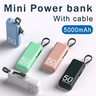 5000mAh Mini Power Bank Cellphone Fast Charging External Battery For phone Portable Emergency Own Line Powerbank