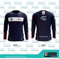 [Ready Stock] Tshirt BMW motorrad 14 stripe Eboq Sublimation / AD Baju BMW Microfiber Eboq Jersi / P