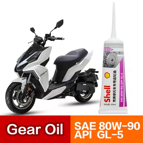 Motorcycle Gear Oil Scooter Transmission Oil SHELL Lubricants SAE 80W-90 85W-140 GL5 110ML Outboard 