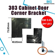 303 "01" Cabinet Door Corner Bracket L-shaped Plastic Bracket (for aluminium frame use) L Bracket