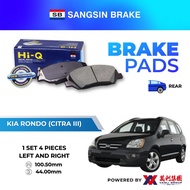 SANGSIN Brake Pad Rear For Kia Rondo (Citra II) SP-1197