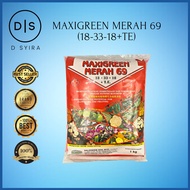Maxigreen Merah  69 (18:33:18 + TE) 1kg 👉 Baja Larut air 👉 Foliar Fertilizer