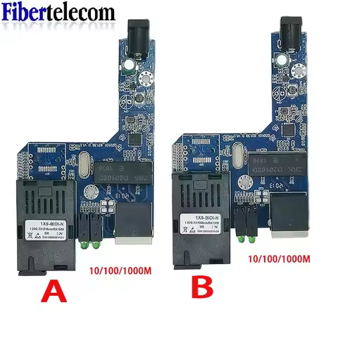 Gigabit Fiber Optical Media Converter HTB-GS-03 1000Mbps Single Fiber SC Port External Optical fiber
