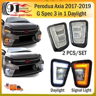 Perodua Axia 2017-2019 (G SPEC) Front Bumper Led Drl Daylight Light Lights Lamp Fog Lamp Foglamp 3 I