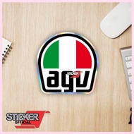 2d hologram agv sticker, hlem sticker, motorcycle sticker, agv