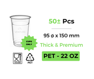 12/16/22oz PET Cup/PP Cup/U - Shape Clear With Flat/Dome/Sippy/Half Dome Lid/Disposable Cawan Plasti