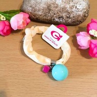 🈹價出讓🎀韓國品牌Grain De Beaute (Aznavour）馬卡龍蘋果綠色圓波波雙層髮圈橡皮筋手環