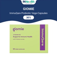 GIOMIE ImmuQare Probiotic Vege-Capsules (30s) – Daily Immune Support (Exp 31 Jul 2027)