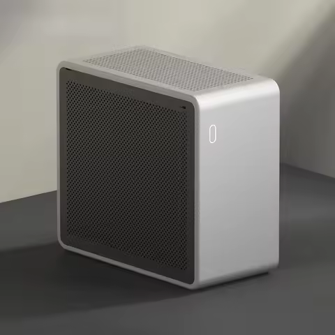 MQ5 Integrated All‑Aluminum Mini ITX Empty PC Case, A4‑Size Compact Hand‑carry Desktop Computer Chas