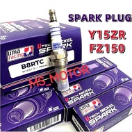 UMA RACING SPARK PLUG Y15ZR FZ150 U TECH NICKEL B8RTC NLK RACING PLUG IRIDIUM N8CR