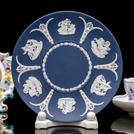 英國製 wedgwood 波特蘭碧玉浮雕希臘神話陶瓷盤 絕版手工藝術盤