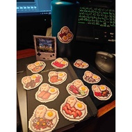 Pixel art Silog meals | Laminated waterproof vinyl stickers | Pixel Benny Shop