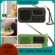 Mini Portable Radio Full-Wave Band Battery 500mAh Pocket Radio FM Radio Receiver