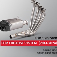 For CBR650R CB650F CB650R CBR650F 2014-2024 Full Racing Line Exhaust System Modify Front Link Pipe
