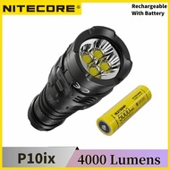 NITECORE P10iX Flashlight Torch max 4000 Lumen beam distance 158 meter USB-C Rechargeable 21700 5000