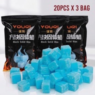 20Pcs Hexamine Solid Fuel Tablet Charcoal Fire Starter Camping Lilin Askar Camping Alcohol Fuel Tabl