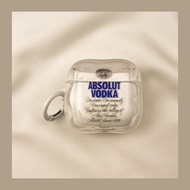 Creative 3D Vodka Airpods pro 3 Case Wireless Bluetooth Apple pro 2 Earphone Cover Second Generation