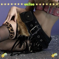 EMILEE Mini Bag Belt, Y2K Chic Faux Fur Splicing Belts, Irregular Trendy Design Gyaru Cowgirl Waistb