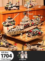 JIAAI | Educational Challenging Military Ship Building Blocks Toy