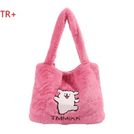 【hot】™ Cdiwri&Kari Authentic Line Puppy Fur Bag Handbag New Furry Shoulder Bag Woman