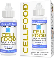 Cellfood Liquid Concentrate, 1 fl oz - Oxygen + Nutrient Supplement - Supports Immune System, Energy, Endurance, Hydration &amp; Overall Health - Gluten Free, Non-GMO, Cert. Kosher - Makes Over 22 Quarts