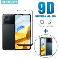 GODGIFT 2 in 1 Xiaomi POCO M5 M5s M4 M3 Pro 4G 5G X4 X3 Pro NFC F3 F4 GT C40 Full Cover Tempered Gla