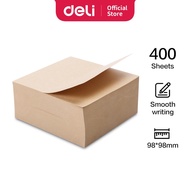Deli Mini Memo - Brown Colour (400 Sheets x 98 x 98mm) Note Pad