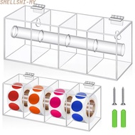 【SEMLL】Day of The Week Sticker Dispenser 2.17" Square Acrylic Sticker Roll Holder
