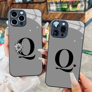 Q-shaped Glass Case for iPhone 17 16 15 14 13 12 11 8 7 6 6s 6p 7p 8p 6g 7g 8g Pro Max XR XS xsmax P