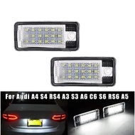 2x LED Number License Plate Light 8E0807430A 8E0943021B 8E0943022B For Audi A3 S3 D3 A4 S4 B6 A6 C6 