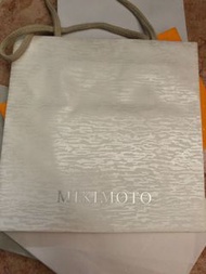 Mikimoto中size 紙袋(買耳環的袋）