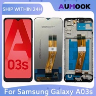Untuk Paparan LCD Galaxy A03s 6.5" A037F A037M A037G A037U A037W Panel Penggantian Digitizer Skrin S