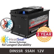 DIN55R (55AH) 4S Professional Extreme-Life MF Maintenance Free Car Battery (24 months Warranty) equal to Amaron Hi Life
