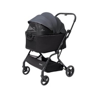 IBIYAYA HUE-GO DETACHABLE PET STROLLER & CAPSULE - STONE GRAY