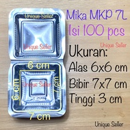 (Isi100) Mika 7A 7C 7M 7L 7AL Tebal / Mika Kue Roti Jajan Wadah Plastik Mika Bening Kotak / Mika Mochi Marshmallow Pia Pie / Mika Sukai AG 7A B7A B-7A / Mika Send 7 / Mika MKP 7M 7L / Tray Mika 6cm 7cm 8cm / Tray Mika 6 cm 8 cm 7 cm / Mika VIP 7AL