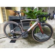 ALCOTT ASCARI M LITE SILHOUTTE TEAM SHIMANO FULL ULTEGRA 105 CARBON WHEEL RIM GLOSSY GREEN/ORANGE