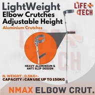 Lightweight Aluminium Elbow Crutches Forearm Crutches | Adjustable Height | Tongkat Siku | 1 PAIR