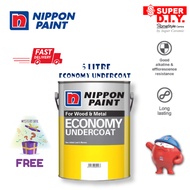 Nippon Paint Economy Undercoat Cat Kayu Besi Undercoat (5L)