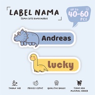 (40-60Pcs) Dinosaur Name Sticker/cute Name label Sticker/waterproff Sticker cutting Sticker