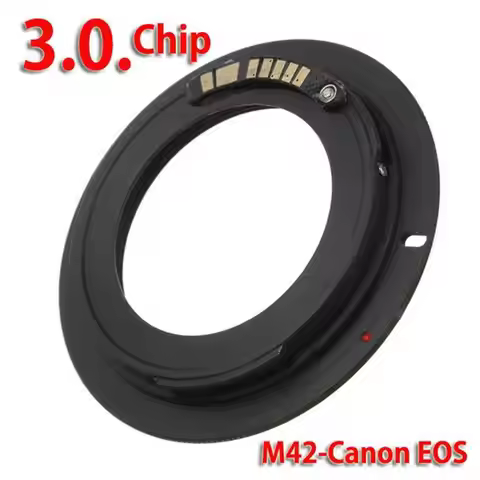 M42 Ring Adapter With Newest 3rd Generation AF-Confirm Chip for Canon Eos 500d, 1000d, 450d, 400d, 3