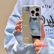 3D Diamond Letters Cosmetic Mirror Phone Case For Realme C75X C75 14X 14 9 Pro Plus C63 C61 Note 60 