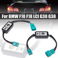 2ชิ้นไฟระบุสัญญาณเลี้ยวแบบไดนามิกสีดำ LED ไฟท้าย Add-On โมดูลสายเคเบิล Harnes สำหรับ BMW F10 F18 LCI