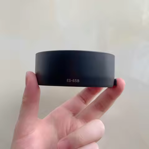 ES-65B Camera Lens Hood Sunshade Replacement Cover Compatible RF50mm F1.8 STM Lens Accessory