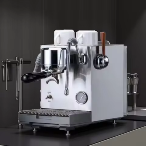 CAFOVO E120 9Bar Commercial Dual Boiler Espresso Machine ULKA Pump OPV System with OLED Display for 