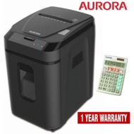 Aurora Paper Shredder (AS152CM) Cross Cut Mini [Free Aurora Calculator (DT389L)]