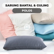 Pillowcase 50x70cm, 55x75cm, 50x80cm - Jumbo Plain Pillowcase - Sarban Tidur Pillow Case Sarung Bant