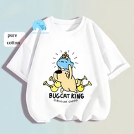 Kids Bugcat Capoo King T-Shirt Baju Budak Cotton Top