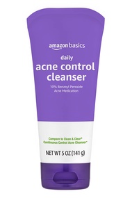 Daily Acne Control Cleanser, Maximum Strength 10% Benzoyl Peroxide Acne Medication, 5 Ounce